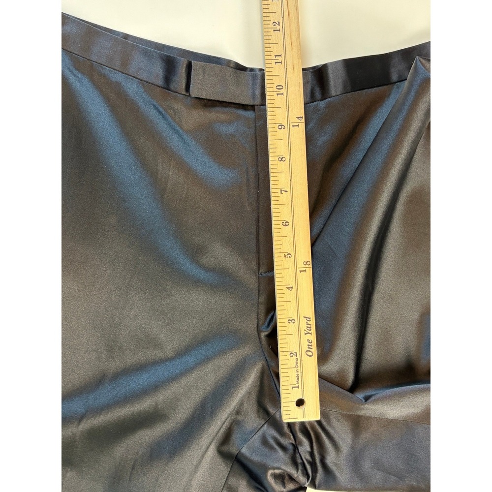 Ralph Lauren Dress Pants Black Womens 12 Silk Blend Straight Leg Cocktail Office - Picture 9 of 10